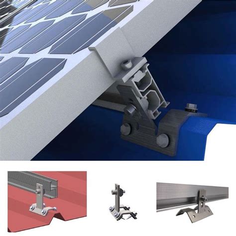 solar brackets for metal roof|corrugated metal roof solar mount.